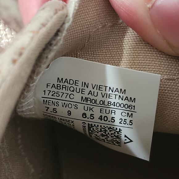 Converse X John Elliot Skid Grip Ox Women's Shoes Sneakers Size 9 Antique White - Picture 9 of 9